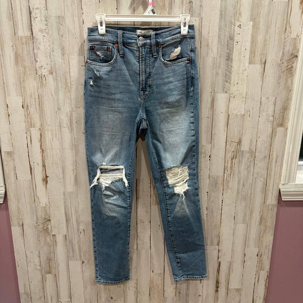 Madewell The Perfect Vintage Jean in Denman Wash Distressed Womens 25